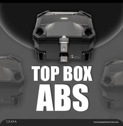 Zana Universal Top Box Plasitc (50 Litre) R-Flat Black ZI-TB-021