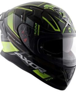 Apex Tiki Helmet Black Neon Yellow Glossy