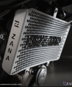 RADIATOR GUARD WITH LOGO ALUMINIUM SILVER