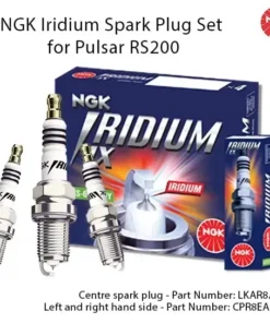 ngk iridium spark plug set for pulsar rs200