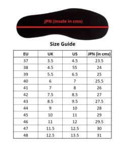 MotoTechUrbane SizeGuide