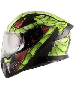 Apex Venomous Helmet Black Neon Green Glossy