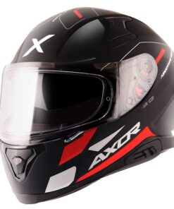 AXOR APEX Turbine Gloss Black Red Grey Full Face Helmet