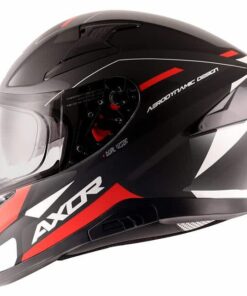 AXOR APEX Turbine Gloss Black Red Grey Full Face Helmet 3