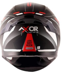 AXOR APEX Turbine Gloss Black Red Grey Full Face Helmet 4