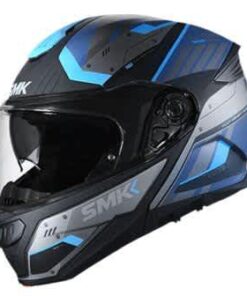 SMK Gullwing Tekker Glossy Blue Black Helmet MA265 Riders Junction 1