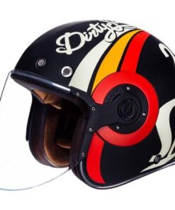 SMK Retro Jet Speed TT Matt Multicolour Helmet MA213 Riders Junction