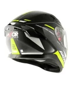 axor apex turbine gloss full face helmet black flu yellow 4