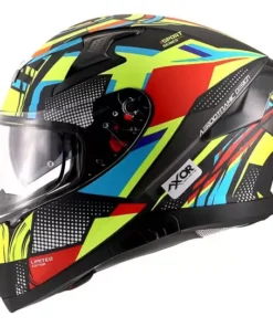 axor apex vivid matt helmet black flu yellow 1