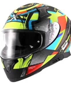 Apex Vivid Helmet Black Neon Yellow Glossy