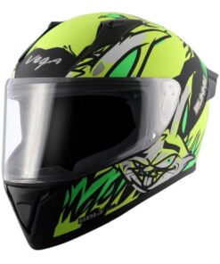 Bolt Bunny Dull Black Neon Yellow Helmet Riders Junction 1