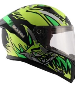 Bolt Bunny Dull Black Neon Yellow Helmet Riders Junction 2 1