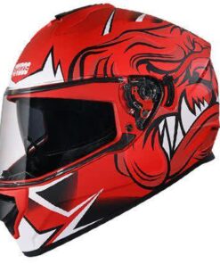 STUDDS DRIFTER D1 DECOR MATT RED N2 HELMET Riders Junction