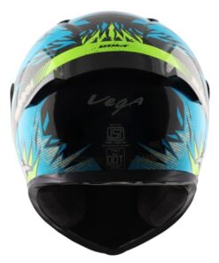 Vega Bolt Bunny Black Neon Blue Helmet Riders Junction 1