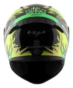 Vega Bolt Bunny Black Neon Yellow Helmet Riders Junction 1