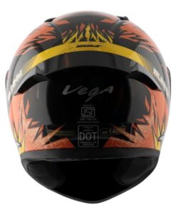 Vega Bolt Bunny Black Orange Helmet Riders Junction 1