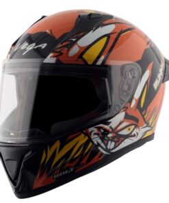 Vega Bolt Bunny Black Orange Helmet Riders Junction