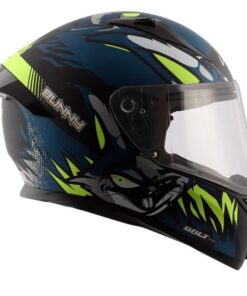 Vega Bolt Bunny Matt Black Blue Helmet Riders Junction 2