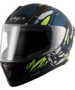 Vega Bolt Bunny Matt Black Blue Helmet Riders Junction