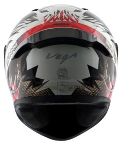 Vega Bolt Bunny White Red Helmet Riders Junction 1