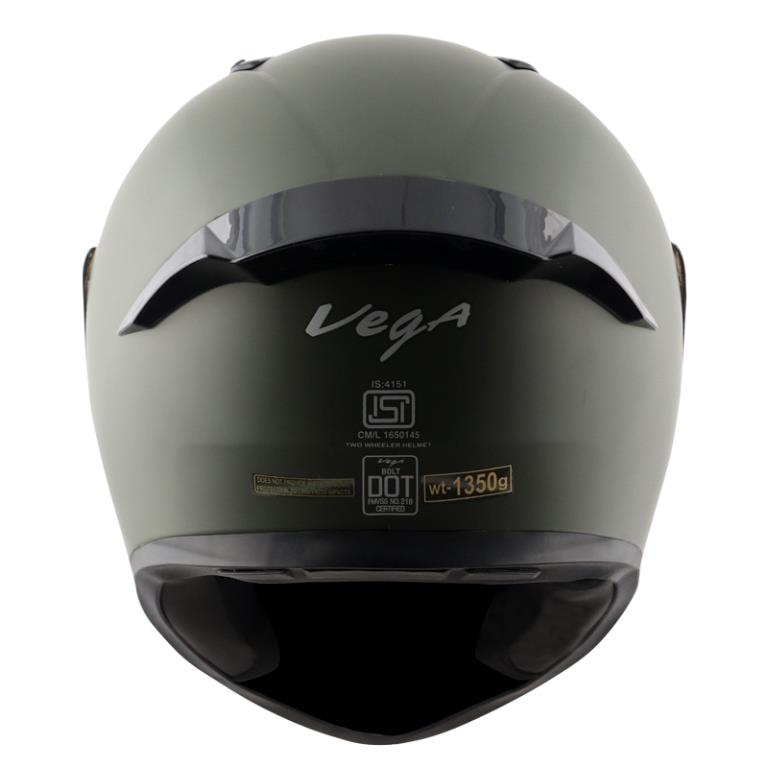 Vega Bolt Matt Battle Green Helmet Sapmotors