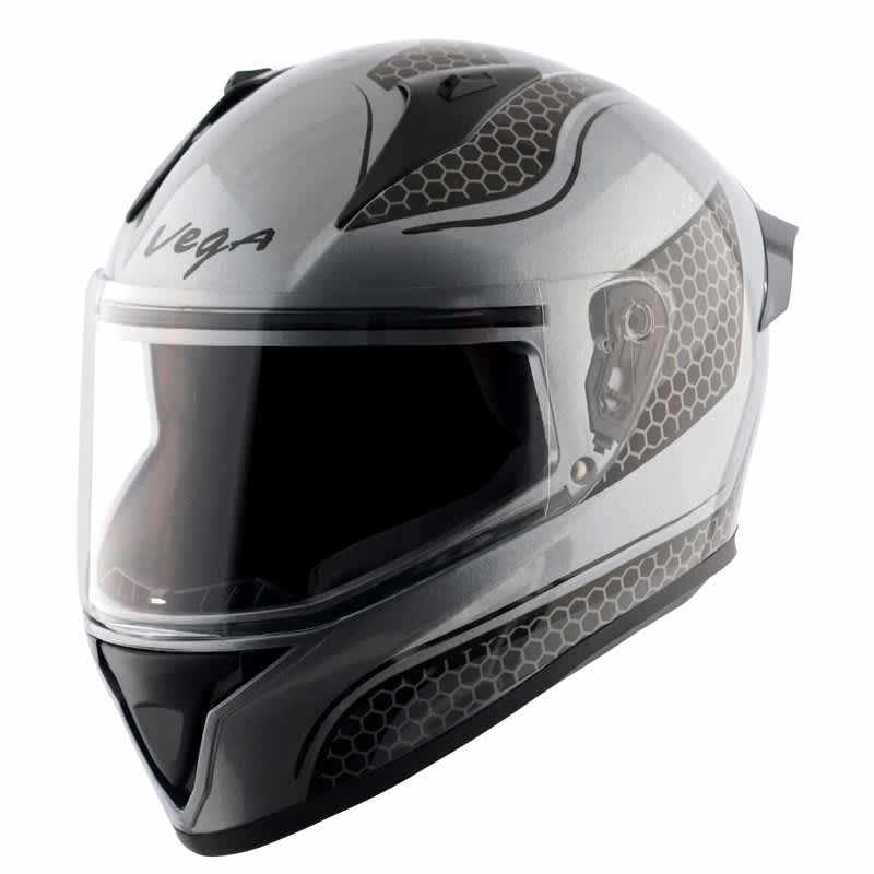 Vega Bolt Hyper Anthracite Black Helmet - Sapmotors