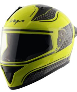 Vega Bolt Hyper Neon Yellow Black Helmet Riders Junction