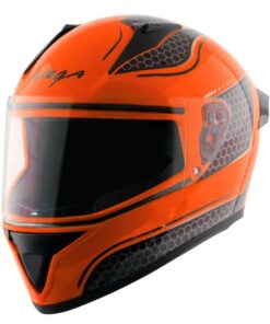 Vega Bolt Hyper Orange Black Helmet Riders Junction 2