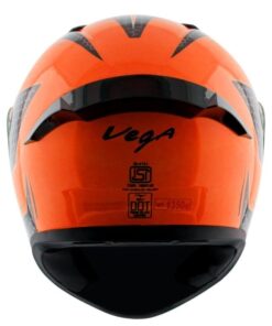 Vega Bolt Hyper Orange Black Helmet Riders Junction 4