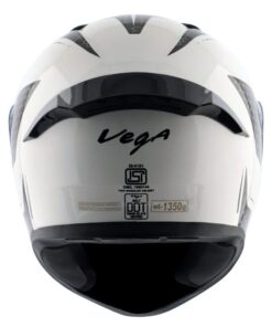Vega Bolt Hyper White Black Helmet Riders Junction 1 1