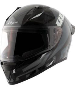 Vega Bolt Macho Black Grey Helmet Riders Junction