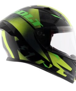Vega Bolt Macho Black Neon Yellow Helmet Riders Junction 2