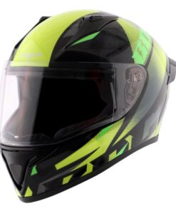 Vega Bolt Macho Black Neon Yellow Helmet Riders Junction