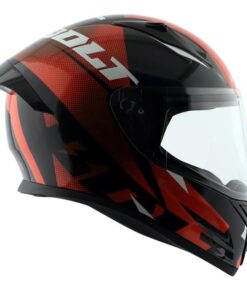Vega Bolt Macho Black Orange Helmet Riders Junction 2 1