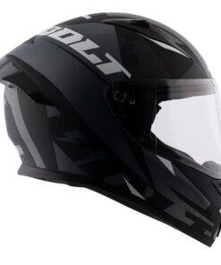 Vega Bolt Macho Matt Black Grey Helmet Riders Junction 1
