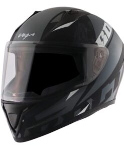 Vega Bolt Macho Matt Black Grey Helmet Riders Junction