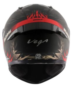 Vega Bolt Matt Black Red Helmet Riders Junction 1