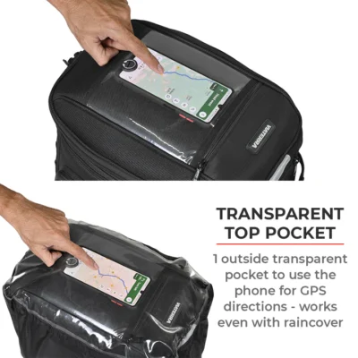 Viaterra Fly Magnetic Tank Bag for Bikes-18L (Magnet Based)
