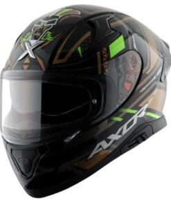 AXOR Apex Tiki Helmet Black Gold Glossy