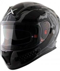 Street DC Batman Full Face Helmet - Gloss Anthracite Black