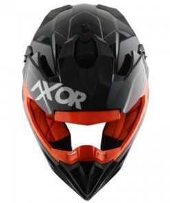 Off Road Helmet Glossy Black Orange