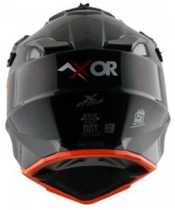 Off Road Helmet Glossy Black Orange