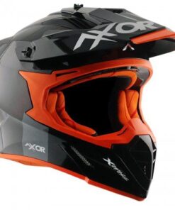 AXOR Off Road Helmet Matt Black Orange