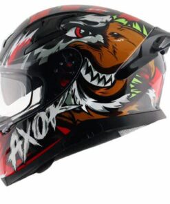 Apex Falcon Mens Helmet Glossy Black Red