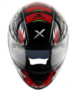 Apex Falcon Mens Helmet Glossy Black Red