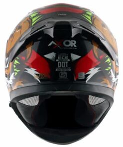Apex Falcon Mens Helmet Glossy Black Red