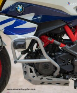 BMW G310R Silver Lower Engine Guard with Puck