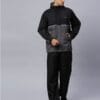 Black and Grey Stylish Rain Coat Set for Men