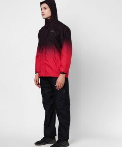 Black and Red Stylish Raincoat Set for Men