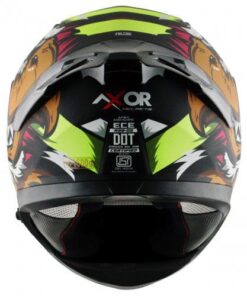 Falcon Mens Helmet Matt Black Neon Yellow